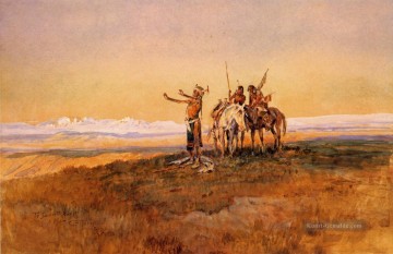 Indianer und Cowboy Werke - Invocation zur Sonne Inder Charles Marion Russell Indianer